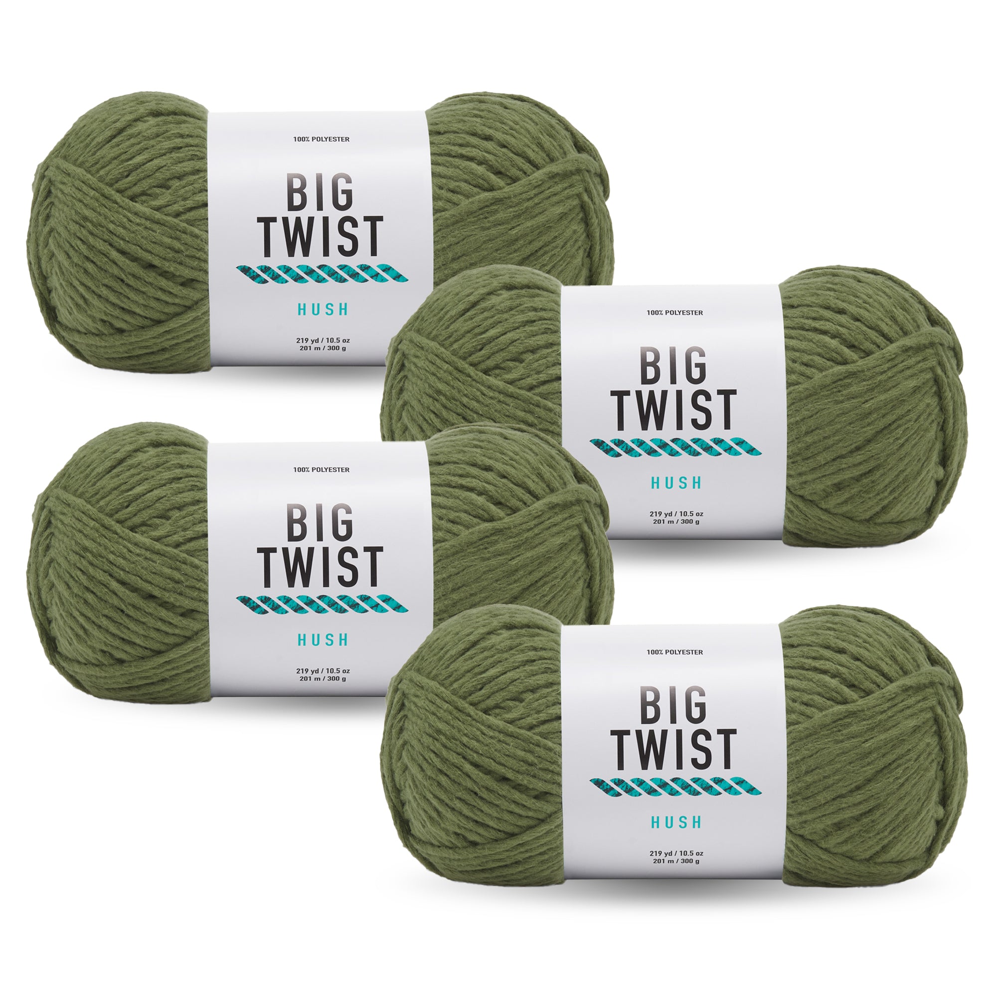 Big Twist Hush 4 Pack Bulky Polyester Yarn – CraftedbyCatherine Big Twist Hush 4 Pack Bulky Polyester Yarn – CraftedbyCatherine