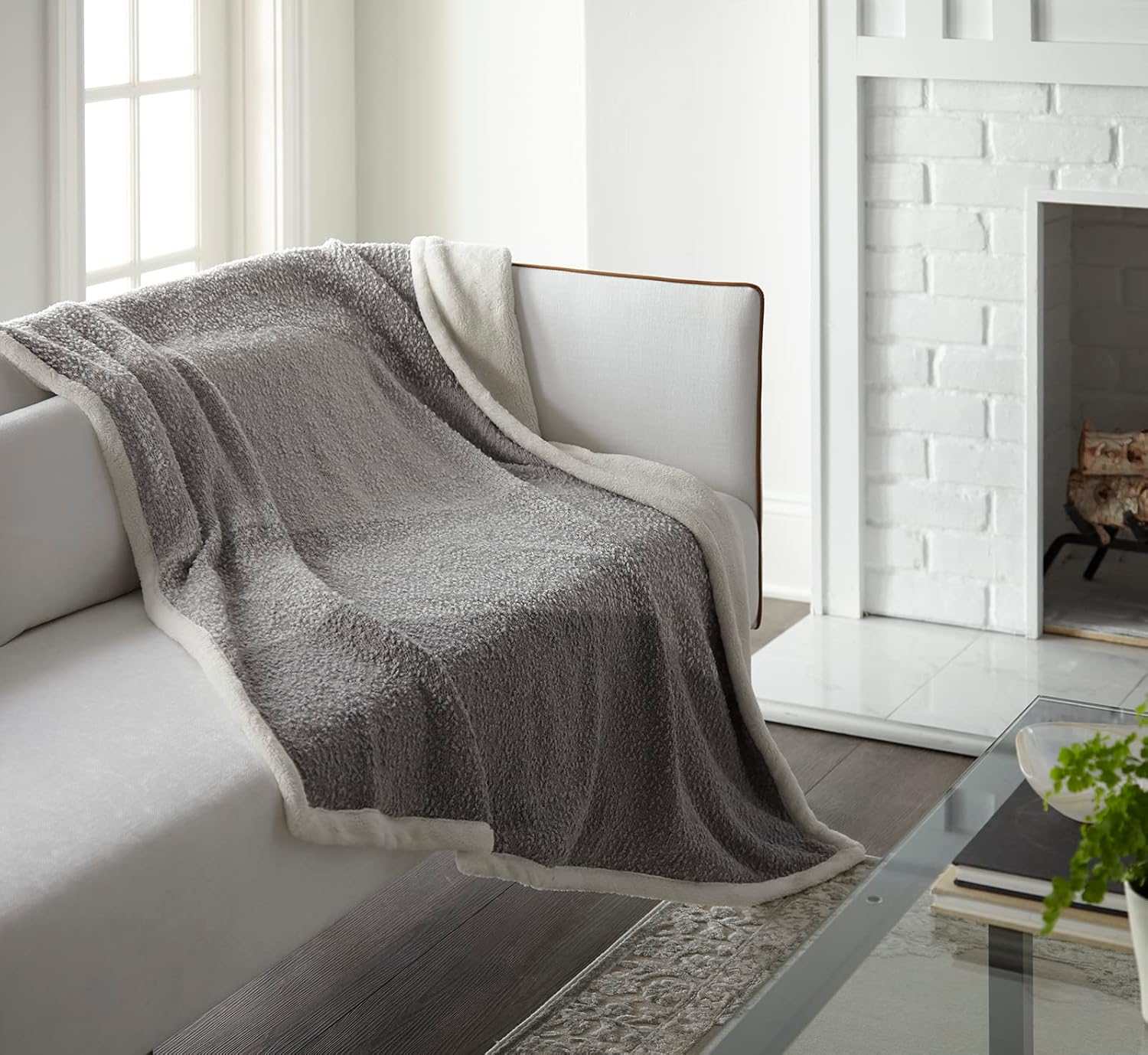 Ombre Sherpa Throw