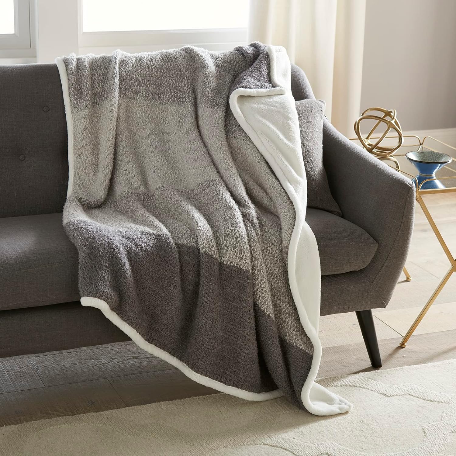 Ombre Sherpa Throw