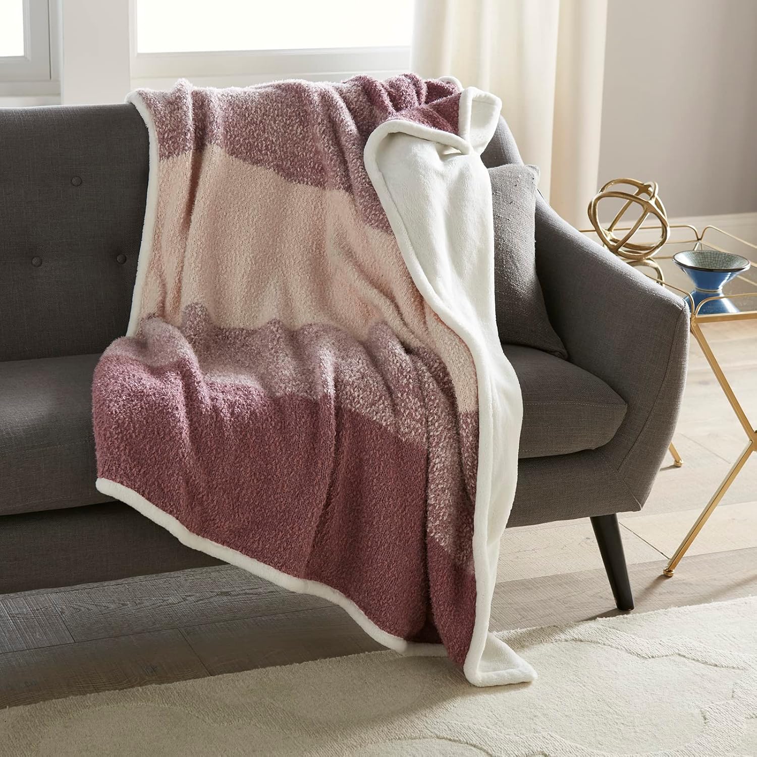 Ombre Sherpa Throw