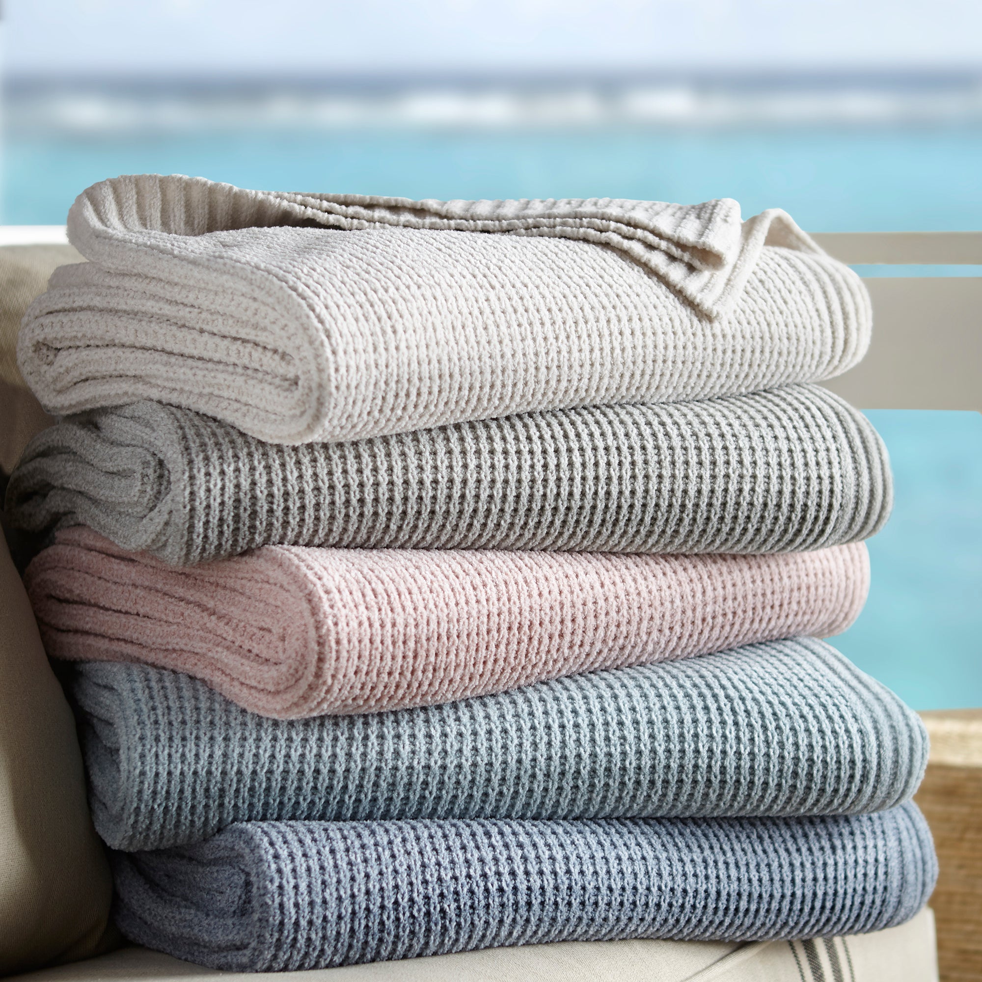 Waffle Knit Throw