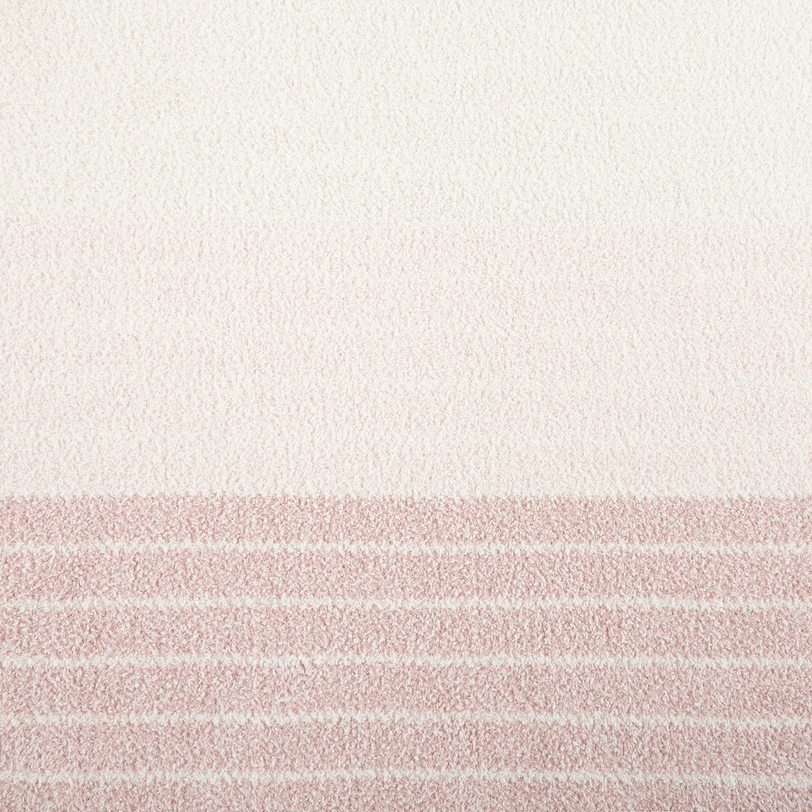 Heathered Border Stripe Cozy Knit Throw