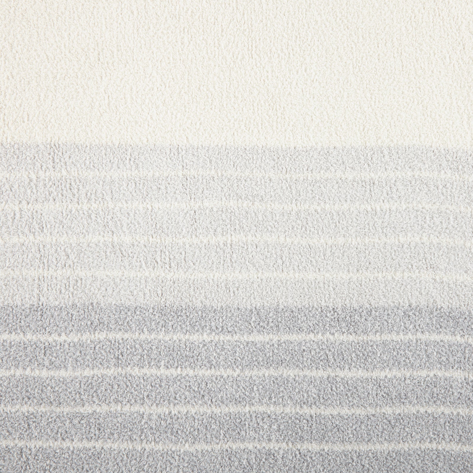 Heathered Border Stripe Cozy Knit Throw