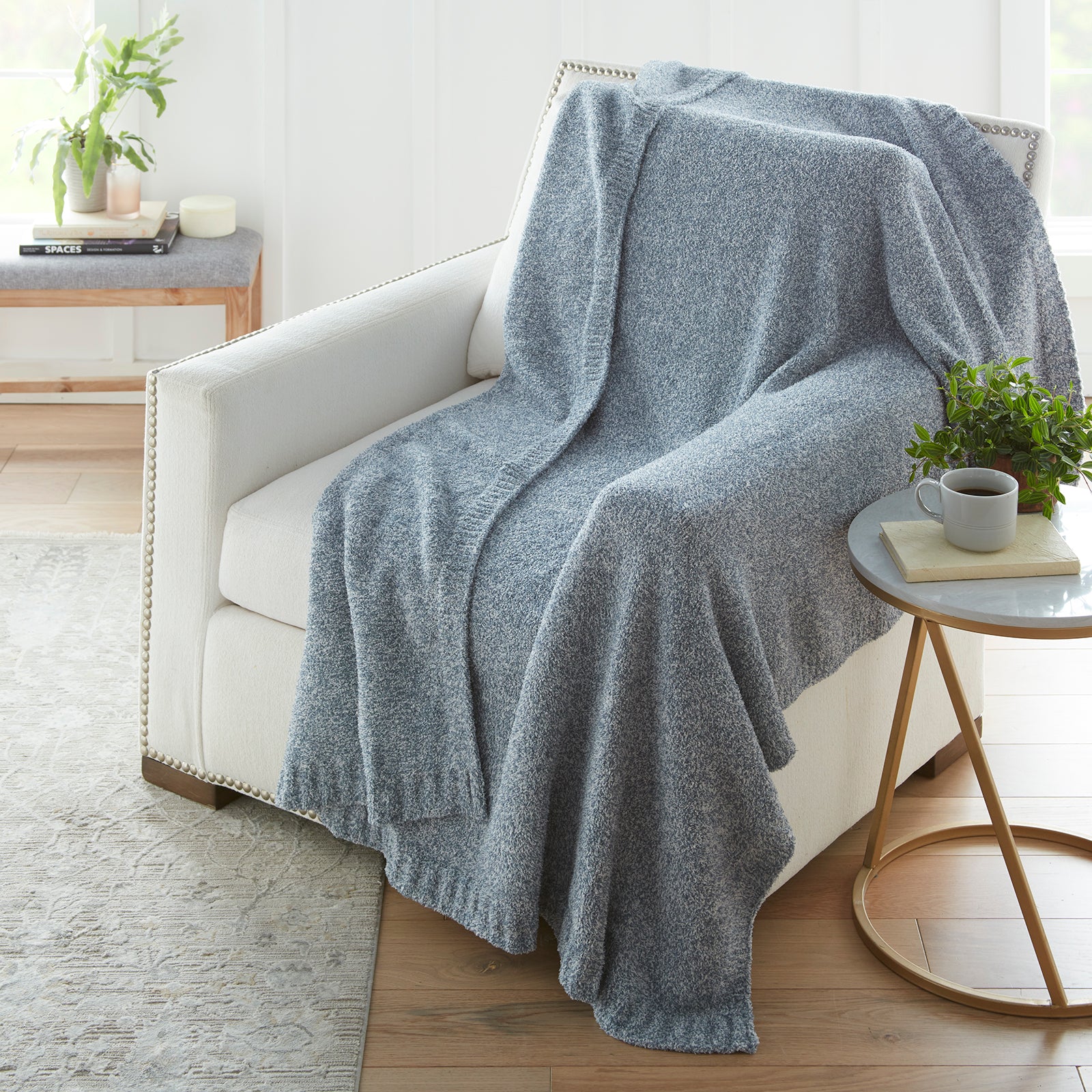 Heathered Cozy Knit Throw